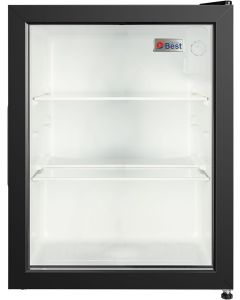 BEST Glass Door Display Refrigrator 76 Liter/2.6 Feet/Black Color/Model BRD-76L