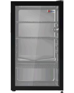 TECHNO BEST Glass Door Display Refrigrator 94L/3.3 Feet/Black Color/Model BRD-94L